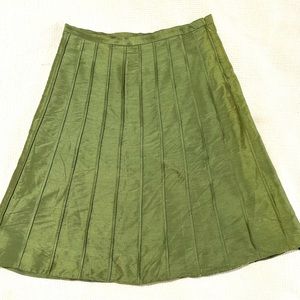 Pink Tartan raw silk skirt